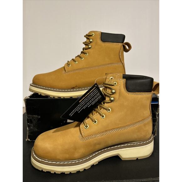 DieHard 86994 Men\'s Brown Lace-Up Work Boots Slip Resistant SR Size 10M NEW BOX main image 6